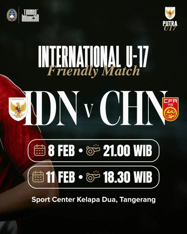 欧洲杯直播-马不停蹄！国少队将赴印尼 2月8日、11日热身两场